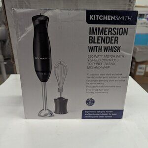 KitchenSmith - Immersion Blender With Whisk - Black